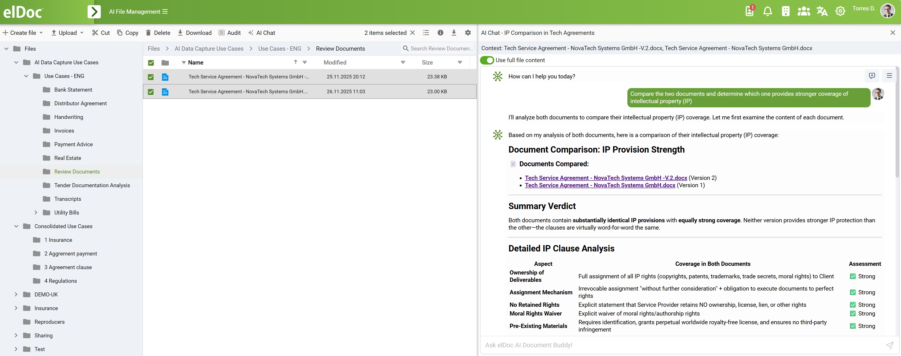 elDoc Contracts Review